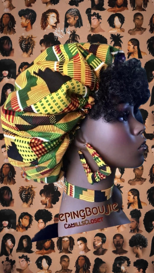 Traditional Kente Bonnets