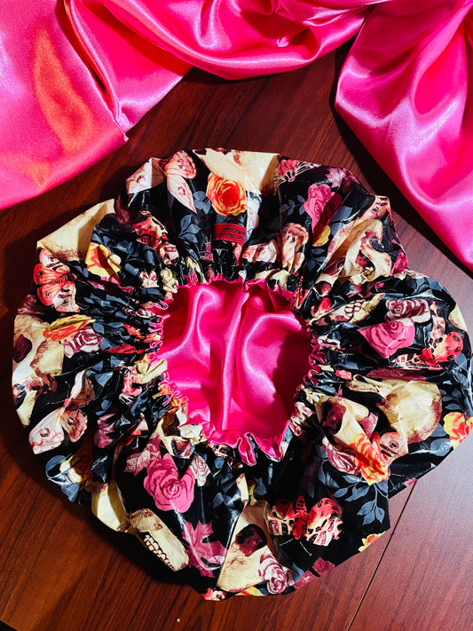 Skulls & Roses Waterproof Bath Bonnet