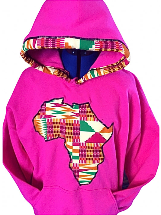 Hot Pink Africa Hoodie