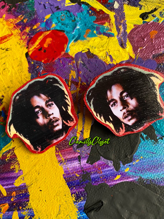 Bob Marley Stud Earrings