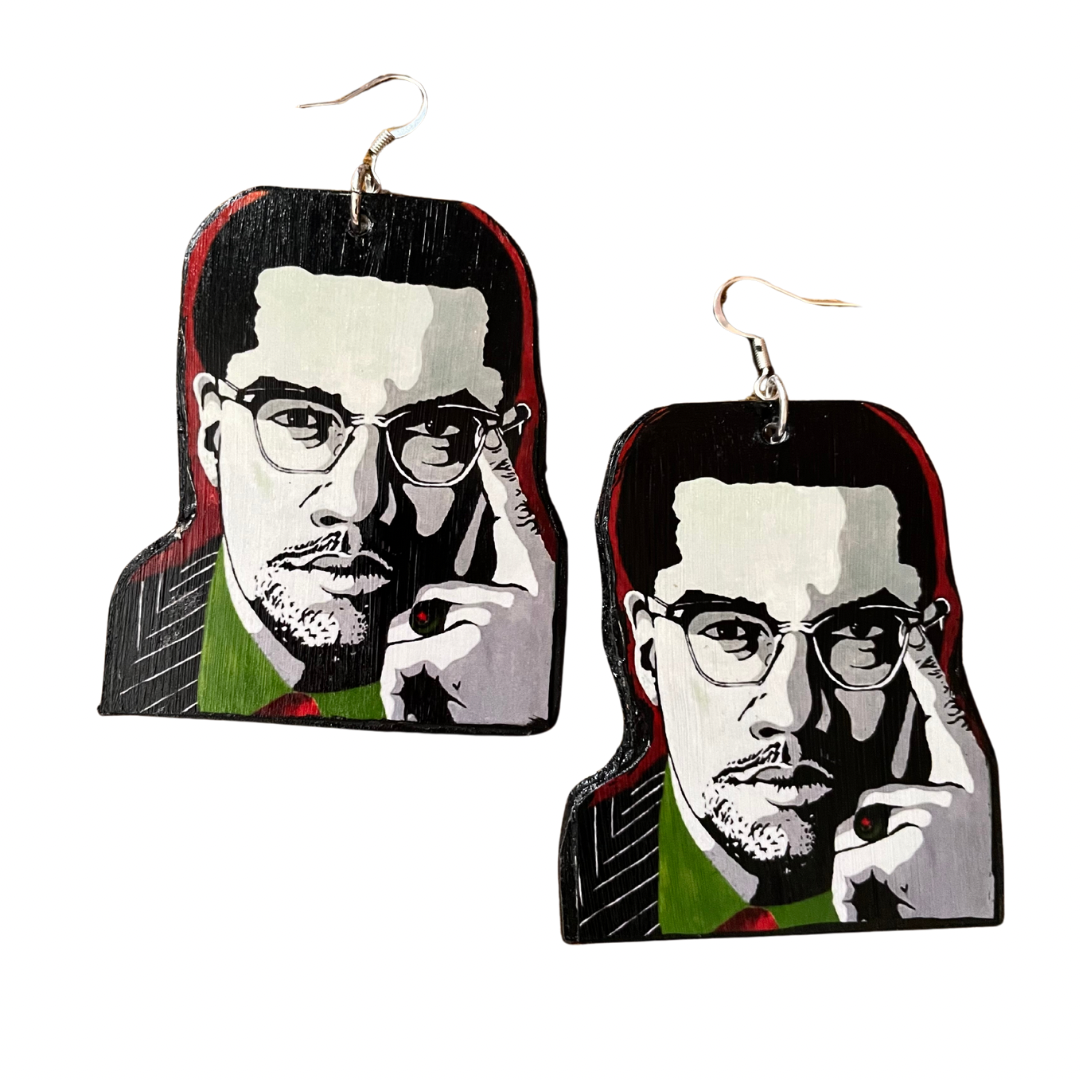 Malcolm X Silhouette Earrings