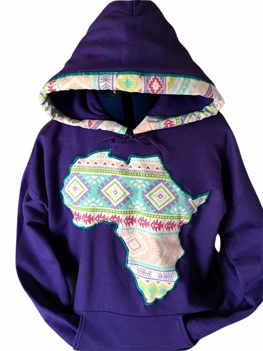 Purple Pastel Africa Hoodie