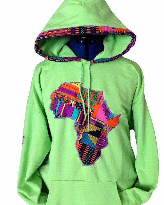 Lime Green Africa Hoodie